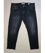 Mavi Jeans Mens 36x30 Blue Zach Straight Leg Dark Wash Stretch - $452.82 MXN