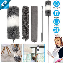 4 PCS Microfiber Dusting Duster Soft Feather Brush Household Cleaning Dust Tool - £29.09 GBP