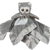 Bearington Baby Collection Lovey Gray Owl Satin 19&quot; x 19&quot; - $18.80