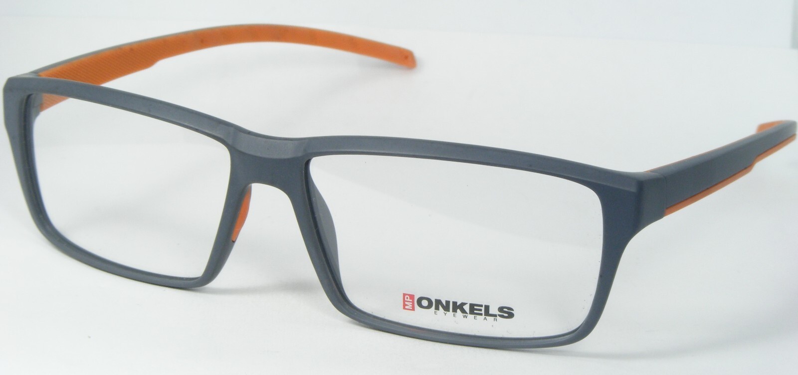 Nuovo ONKELS ONK4402 Col. 1 Opaco Grigio/Arancio Occhiali Montatura 55-1... - $96.86