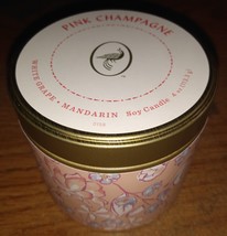 Opalhouse Pink Champagne Scented Soy Candle - 4 oz - White Grape Mandarin - New! - £5.19 GBP