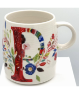 Anthropologie Starla Halfmann Mug Letter P Petal Palette Monogram 16 oz Cup - €21,30 EUR