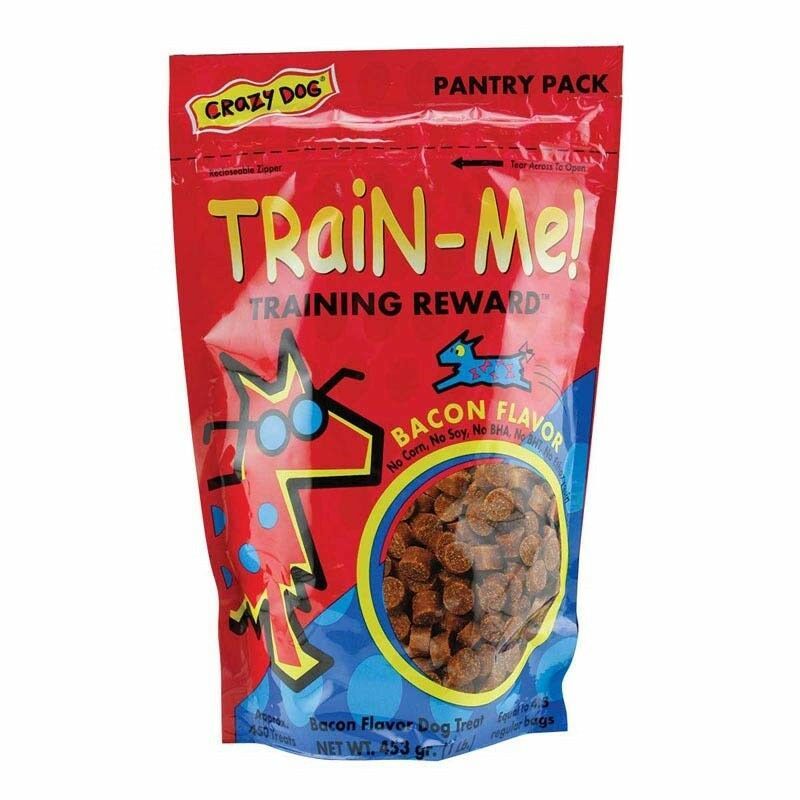 Small Dog Training Reward Treats Bacon Flavored Chews Resealable Pantry Pack 1LB