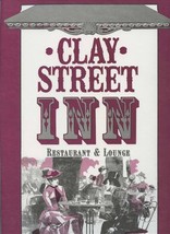 Clay Street Inn &amp; Lounge Menu Austinburg Ohio 1990&#39;s - £22.15 GBP