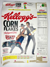 1997 Empty Kellogg&#39;s Corn Flakes Brooks &amp; Dunn 24OZ Cereal Box SKU U198/60 - $18.99