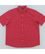 Eddie Bauer Men&#39;s Short Sleeve Cotton Shirt Size Large - $23.29 CAD