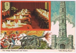 Ontario Postcard Stoney Creek Village Restaurant &amp; Tavern 1812 Dining Room - £1.73 GBP