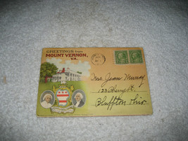 Mount Vernon Virginia Souvenir picture Postcard Folder 1928 18 pictures - £11.67 GBP