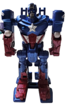 Flip &amp; Attack Captain America Ultra 4x4 Hasbro Rev Race Change Vehicle Toy 5&quot; - £17.10 GBP