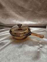  Visions Corning Ware .5 Liter Glass Sauce Pan *Pyrex P81C Lid Pre-owned - $19.30