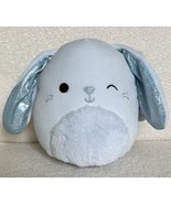Bastian the Squishmallows Blue Bunny Rabbit 7.5&quot; Fuzzy Tummy Easter NEW - $511.26 MXN