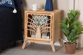 Rasima Natural Brown Rattan Nightstand - $188.00