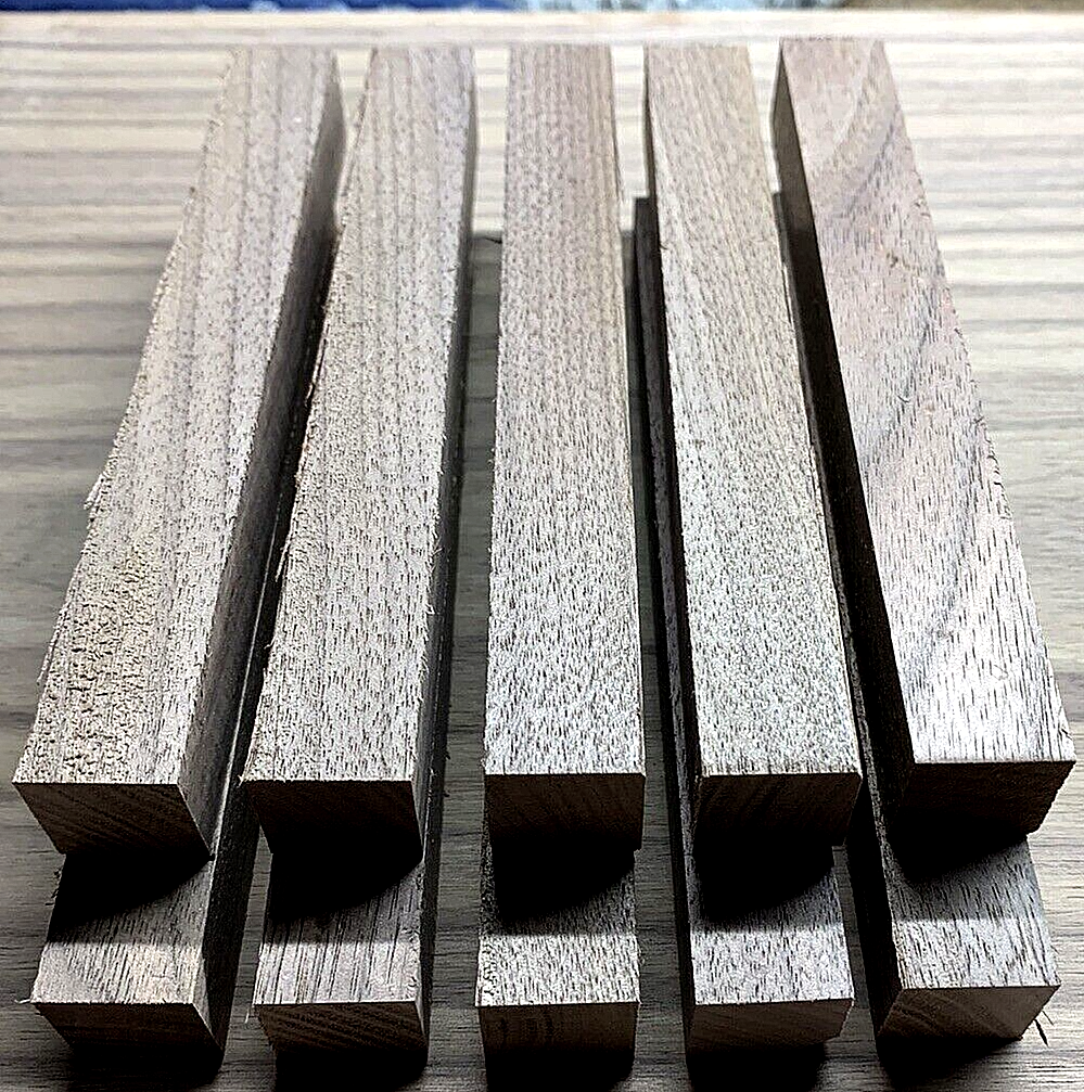 TEN (10) PIECES WALNUT WOODEN PEN BLANKS WOOD LATHE 6&quot; x 3/4&quot; X 3/4&quot; - $17.77