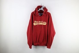 Vintage 90s Mens XL Faded Spell Out Script Florida State University Hoodie Red - £46.89 GBP