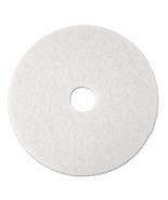 3M 08484 Super Polish Floor Pad 4100, 20-Inch Diameter, White, 5/Carton - £50.87 GBP