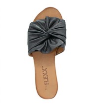 The Flexx women&#39;s knotty sandals in BLACK LEATHER - £67.81 GBP