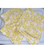 Sur La Table Scroll Vine Yellow Cloth Napkins For Your  Easter &amp; Springt... - £15.58 GBP