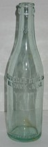 Vtg Aqua Green C. Krueger Bottling Co Newark NJ Glass Bottle Vase Barn Dump Dig - £7.09 GBP