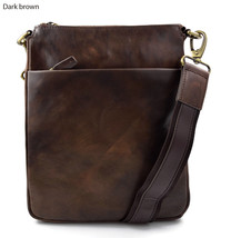 Leather shoulder bag leather sling mens women messenger leather satchel leather  - £124.50 GBP