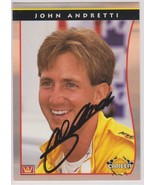 John Andretti Autographed 1992 AW Sports NASCAR Racing Card - $285.10 MXN