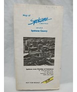 Map Of Spokane A Great Place Area Chamber Of Commerce Brochure Map - $31.04 CAD