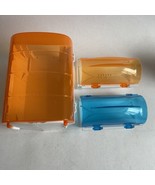 Lot Of Zhu Zhu Pets Hamster Garage Tunnel Parts 2008 Orange Blue - $19.47 CAD
