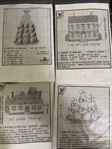 DMC Counted Cross Stitch Kits Tavern - Guesthouse - Ship - Pineapple Set of 4 - $8.00