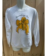 Vintage 90’s Remember Our Troops  yellow ribbon Jerzees USA Mens Sweatsh... - £17.77 GBP