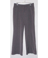 Nicole Miller New York Womens Pants Size 10 Gray Wide Leg Career Work Ev... - $19.99