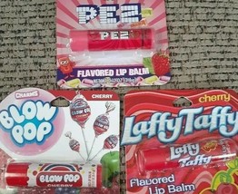Lip Balm - Pez / Blow Pop / Laffy Taffy lot of 3 - £9.68 GBP