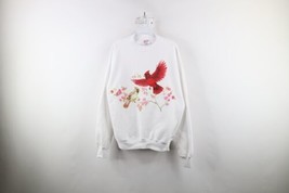 Vintage 90s Country Primitive Womens XL Flower Birds Crewneck Sweatshirt... - £39.07 GBP
