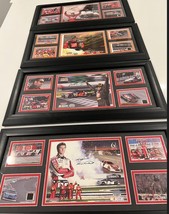 *Set Of Four* Nascar 24&quot;x12&quot; Photo Collage With Autograph &amp; Race Used Tire Coa - £93.35 GBP