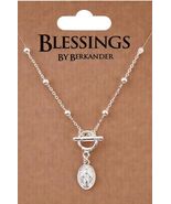 Our Lady of the MIraculous Medal Silver tone Interlock Necklace, New #AB... - $127.86 MXN