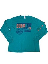 Bubba Gump Shrimp Co. Long Sleeve Tee Forrest Gump Movie Turquoise Men XL - £10.91 GBP