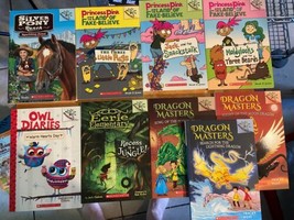 Branches Press Lot of 9 Chapter Books PB Dragon Masters Owl Eerie Princess Pink - £13.47 GBP