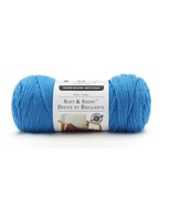 Loops &amp; Threads, Soft &amp; Shiny Solid Yarn, SH62 Cobalt Blue, 6 Oz. Skein - £7.14 GBP