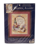 Dimensions Creative Accents Friends Are Gifts Stamped Cross Stitch Wine ... - €14,67 EUR
