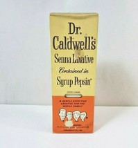 Vintage 1960s Dr. Caldwell&#39;s Senna Laxative Pepsin Syrup Unopened Sealed NOS - £20.29 GBP
