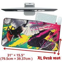 Denji Large Japanese Gamer Keyboard Desk Mat Chainsaw Man Anime Manga Mo... - $26.99