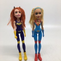 2 DC Super Hero Girls Dolls- Super Girl &amp; Bat Girl - £12.42 GBP
