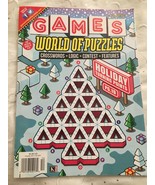Games World of Puzzles Magazine December 2017 Christmas edition puzzle book - $13.57 CAD