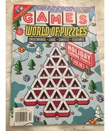 Games World of Puzzles Magazine December 2017 Christmas edition puzzle book - £7.77 GBP