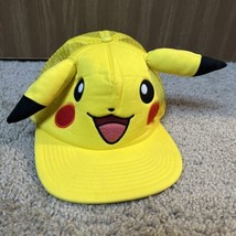 Pokemon Pikachu Snapback Trucker Baseball Cap Ages 14 and Up Snap Back 2014 OSFM - £6.38 GBP