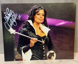 Candice Michelle Fairy Wand Signed Autograph 8x10 WWE TNA AEW NWA WCW ROH - £11.32 GBP