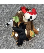 VTG FOREST FRIENDS TREE HOUSE PLUSH ANIMAL SET W/ CARDINAL FOX RACOON SQ... - $184.64 MXN