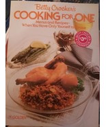 Betty Crocker&#39;s Cooking for One - Vintage 1984 Paperback Cookbook - £6.73 GBP