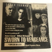 Sworn To Vengeance Vintage Tv Guide Print Ad Robert Conrad William McNamar Tpa25 - £4.77 GBP