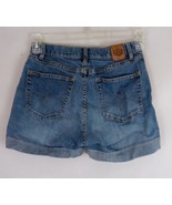 Jag Jeans Distressed Embroidered Denim Booty Jean Shorts Size 6 Inseam 3&quot; - $316.61 MXN