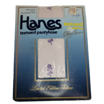Oleg Cassini Pantyhose Sz A Lilac Textured Sandalfoot Vtg Hanes Rambling... - $9.68