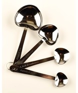 *A Pinch of Joy 4 Heart Shaped Measuring Spoons Set Stainless Steel - $2.64 CAD